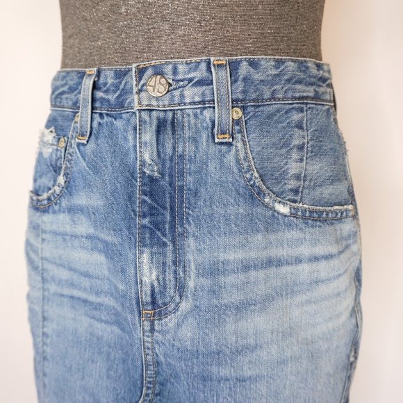 ADRIANO GOLDSCHMIED AGED The Emery High Rise Skirt - Picture 7 of 8